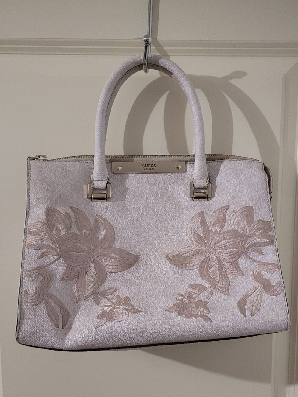 Guess "BRITTA" Floral Embroidered Handbag